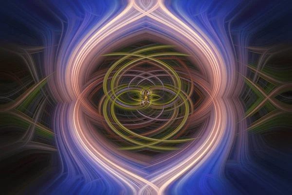 Ілюстрація Барвистий Хвилястий Абстрактний Візерунок Крутий Фон — стокове фото