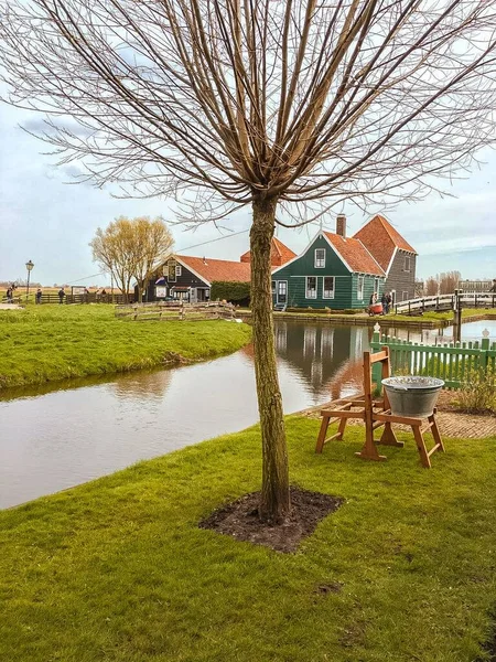 Ein Schönes Bäckereimuseum Der Nähe Des Sees Dorf Zaanse Schans — Stockfoto