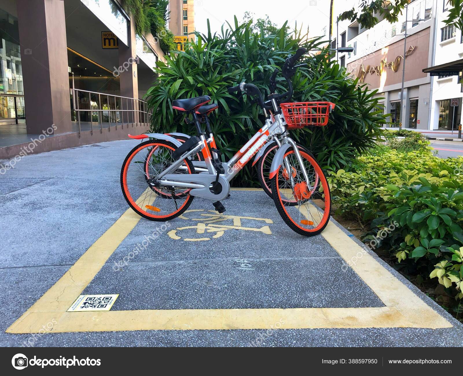 Singapore Singapore Jun 2020 Parking Space Rent Bicycles Singapore
