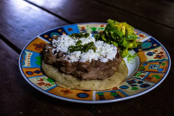 Tasty Mexican Dish Called Gorditas Sopes — Stock Photo, Image