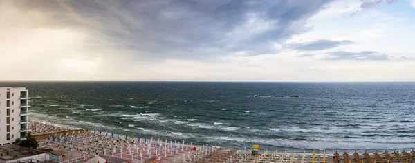 Sebuah Panorama Ditembak Dari Lignano Sabbiadoro Sea Front Italia — Stok Foto