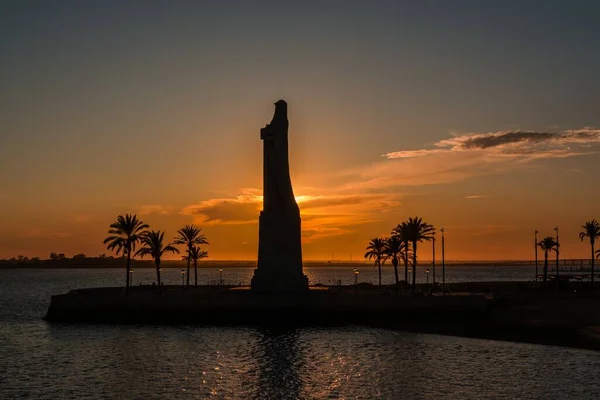 Monumento Degli Scopritori Situato Punta Del Sebo Huelva Andalusia Spagna — Foto Stock