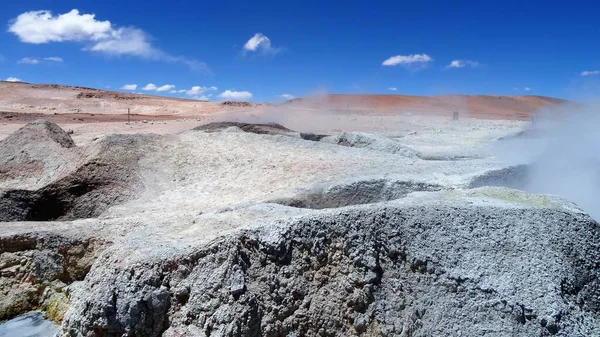 Enormes Rochas Altas Montanhas Reserva Nacional Los Flamencos Antofagasta Chile — Fotografia de Stock