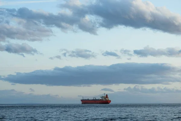 Belo Tiro Navio Navegando Mar Sul Chile Punta Arenas — Fotografia de Stock