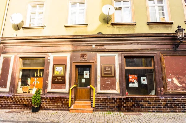Poznan Polska Listopada 2018 Frontowe Wejście Restauracji Mieście — Zdjęcie stockowe