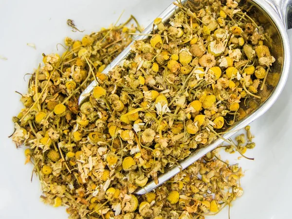 Сушеные Ромашковые Цветы Чая — стоковое фото