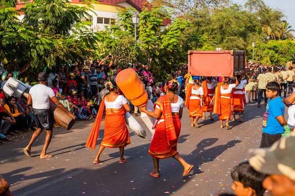 Goa India Február 2020 Margao Goa India Február 2020 Úszik — Stock Fotó