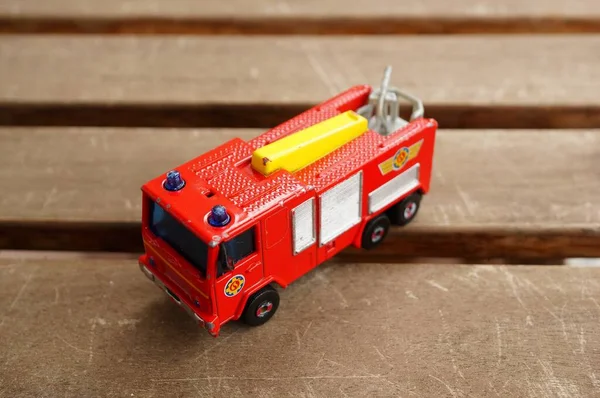 Poznan Poland Jun 2020 Fireman Sam Toy Jupiter Fire Truck — Stock Photo, Image