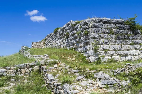 Plano Horizontal Una Vista Desde Fuerte Militar Romano Ubicado Asiria — Foto de Stock