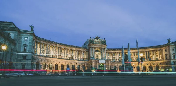 Lenyűgöző Felvétel Bécsi Hofburg Császári Palotáról Ausztria — Stock Fotó