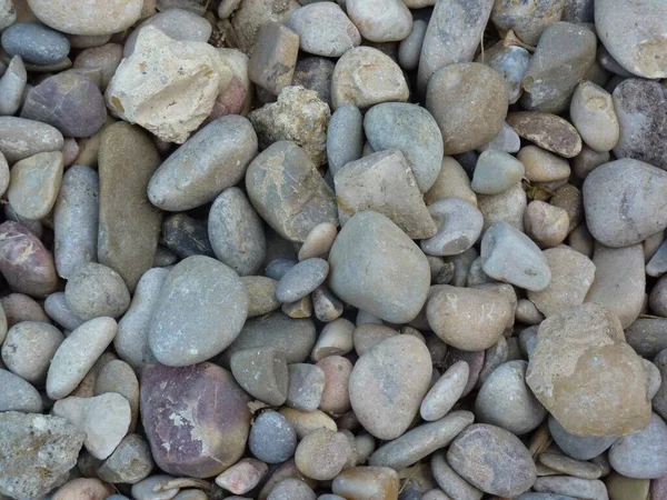 Een Close Shot Van Verschillende Grootte Van Rotsen Grond — Stockfoto