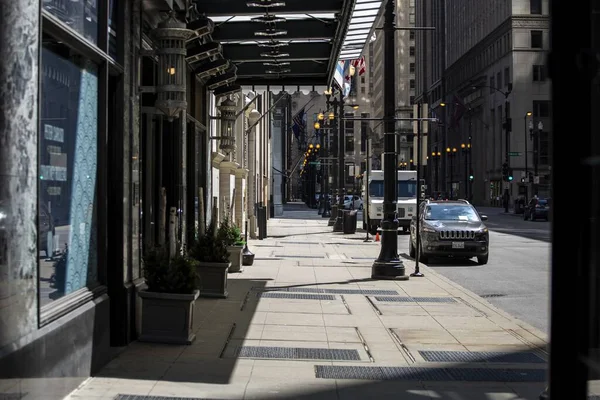 Chicago Stati Uniti Aprile 2020 Strade Del Centro Chicago Sono — Foto Stock