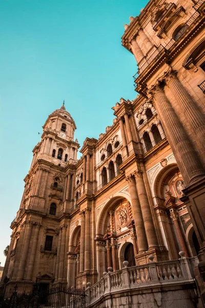 Foto Del Campanario Catedral Málaga Andalucía España —  Fotos de Stock