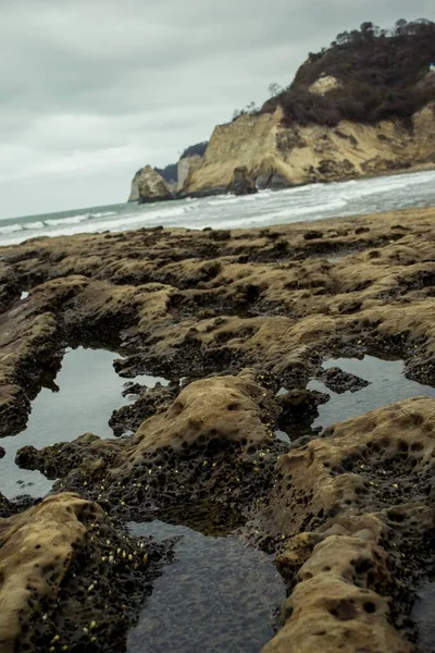 Vertical Shot Beautiful Seascape Rocky Coast — Stock Photo, Image