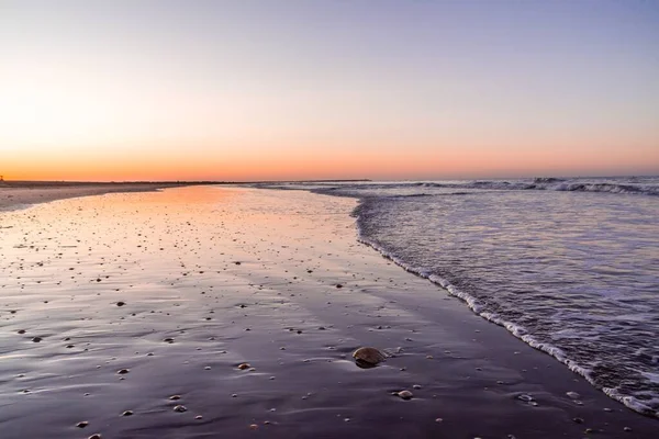 Схід Сонця Пляжі Пунта Умбрія Уельві Іспанія — стокове фото