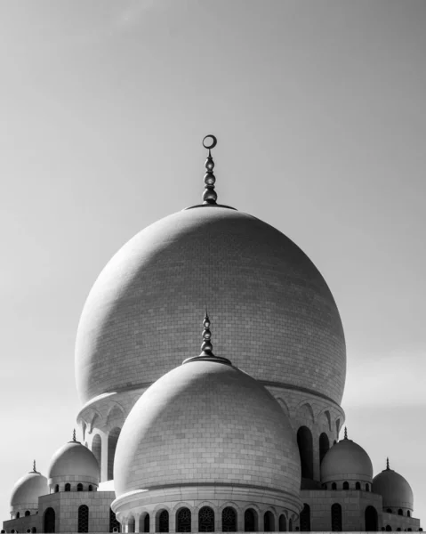 Cliché Échelle Grise Grande Mosquée Cheikh Zayed Abu Dhabi Émirats — Photo