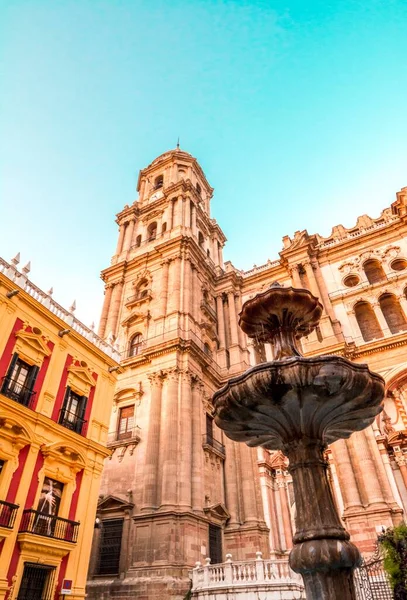 Foto Del Campanario Catedral Málaga Andalucía España —  Fotos de Stock