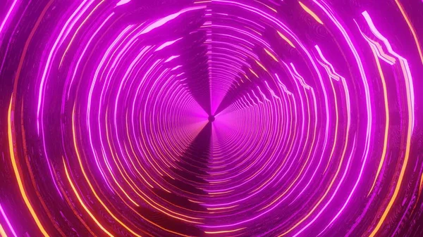 Tunnel Rose Psychédélique Abstrait Fragmenté — Photo