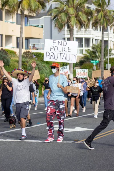 Carlsbad Vereinigte Staaten Juni 2020 Marsch Und Protest Von Schwarzen — Stockfoto