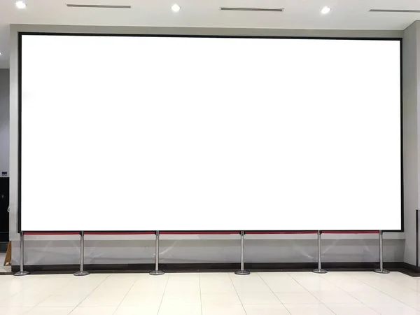 Close Uma Tela Branca Branco Escritório Perfeito Para Seu Texto — Fotografia de Stock