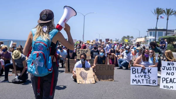 Carlsbad Zjednoczone Państwa Czerwca 2020 Marsz Protest Czarnego Życia Hrabstwie — Zdjęcie stockowe