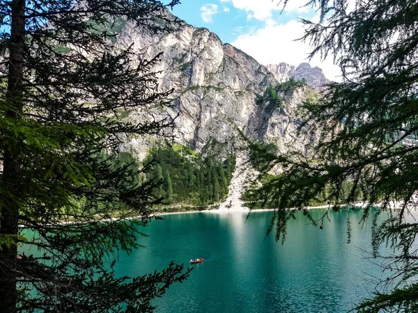 Een Adembenemend Beeld Van Het Natuurpark Fanes Sennes Prags Italië — Stockfoto