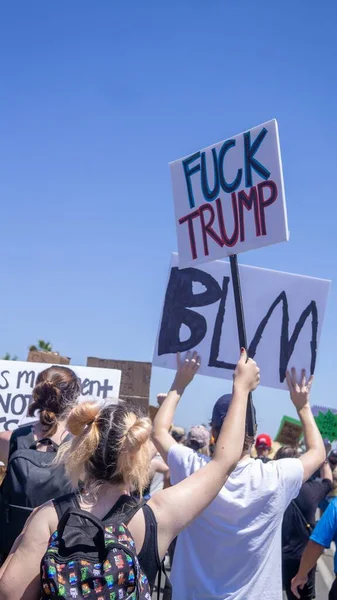 Carlsbad Estados Unidos Jun 2020 Vidas Negras Matéria Marcha Protesto — Fotografia de Stock