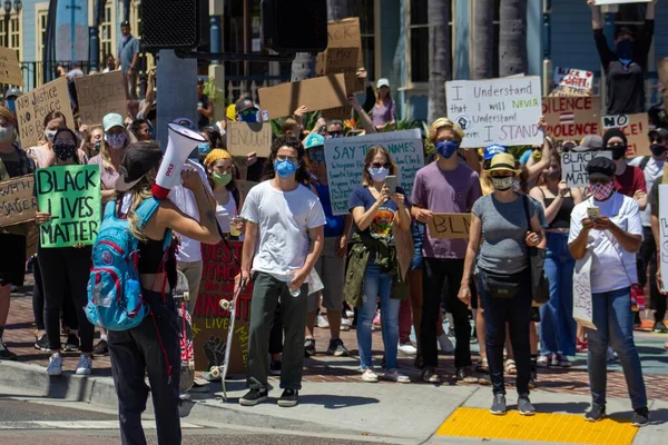 Carlsbad United States Jun 2020 Black Lives Matter March Protest — Stock Photo, Image