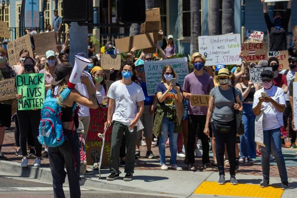 Carlsbad Vereinigte Staaten Juni 2020 Marsch Und Protest Von Schwarzen — Stockfoto