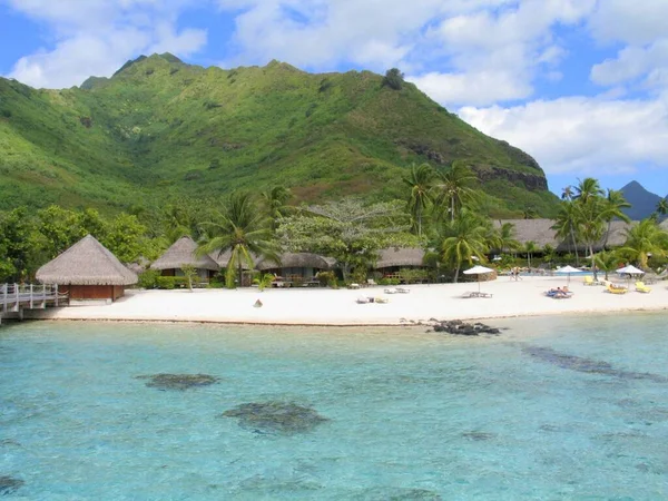 Maldives Water Bungalows Small Maldivian Island — Stock Photo, Image