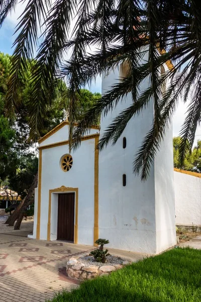 Vertikal Bild Restaurangen Rebate Och Ermita Kyrka Nära San Miguel — Stockfoto
