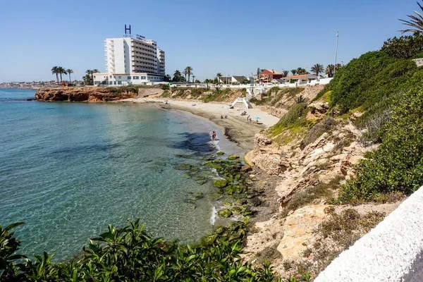 Mesmerizing Shot Cliffs Sea Captured Torrevieja Spain — Stock Photo, Image
