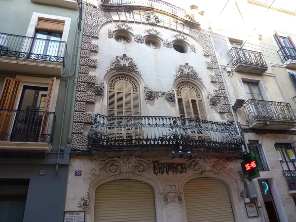 Здание Жироне Город Каталония Архитектура Испании — стоковое фото