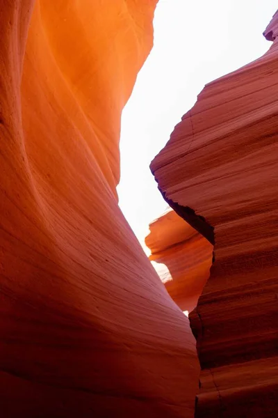 Las Hermosas Cuevas Onduladas Del Antelope Canyon Arizona —  Fotos de Stock