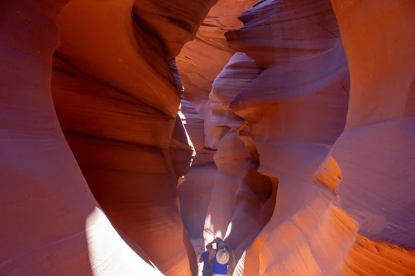 Arizona Abd Deki Antilop Kanyonu Nun Güzel Dalgalı Mağaraları — Stok fotoğraf