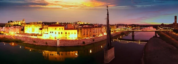 Aerial View Tortosa City Tarragona Catalonia Spain Drone Photo — Stock Photo, Image