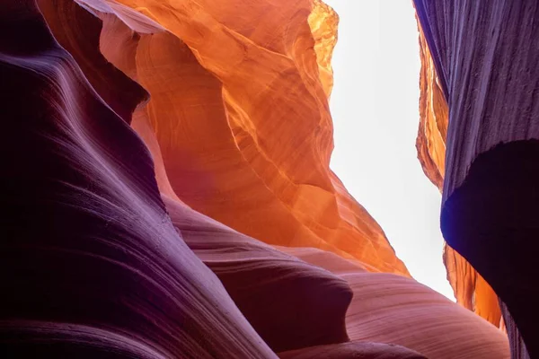 Las Hermosas Cuevas Onduladas Del Antelope Canyon Arizona — Foto de Stock