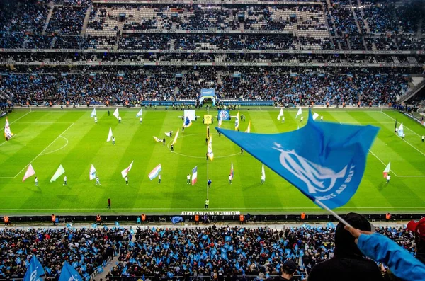 Marseille France Oct 2019 Υποστηρικτές Match Foot Rencontre Psg Foule — Φωτογραφία Αρχείου