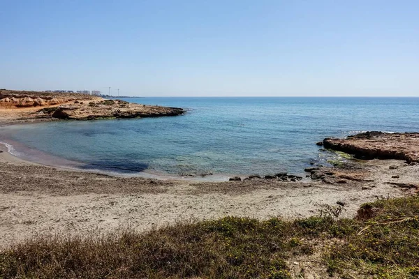Spanya Torrevieja Deniz Manzarasının Büyüleyici Bir Görüntüsü — Stok fotoğraf