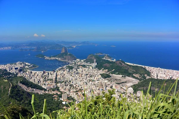 Aerial Shot Beautiful Seaside City Rio Janeiro Brazil — Stock Photo, Image