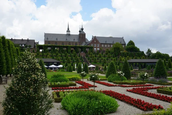 Egy Gyönyörű Felvétel Klosterkamp Terrace Garden Ről Németországban — Stock Fotó