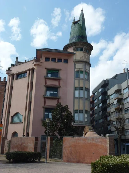Girona Hiszpania Lutego 2020 Budynek Gironie Katalonia Architektura Hiszpanii — Zdjęcie stockowe