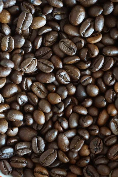 Vertical Closeup Shot Coffee Beans — Stock Photo, Image