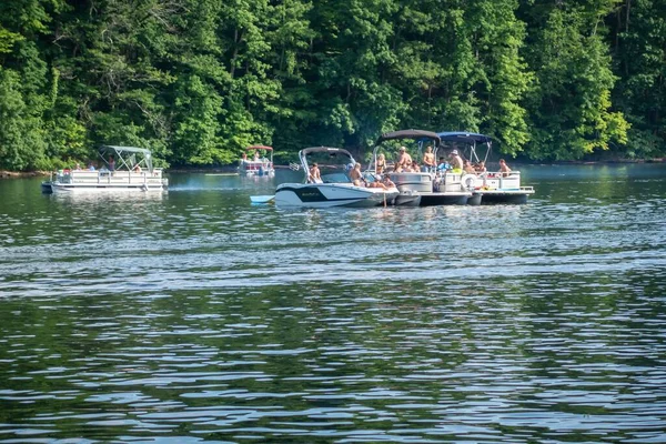 Morgantown United States May 2020 Boaters Partying Back Waters Cheat — Stock Photo, Image