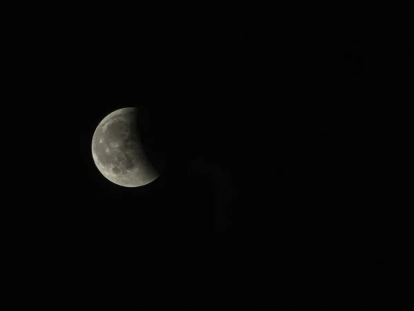 Beautiful Shot Moon Isolated Black Background — Stock Photo, Image