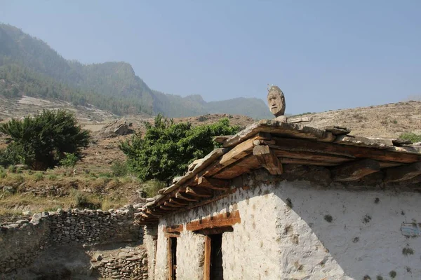 Una Cabaña Piedra Distrito Dolpa Nepal —  Fotos de Stock