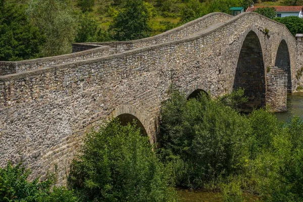 Középkori Híd Navarrában Észak Spanyolországban Camino Santiago Ban — Stock Fotó