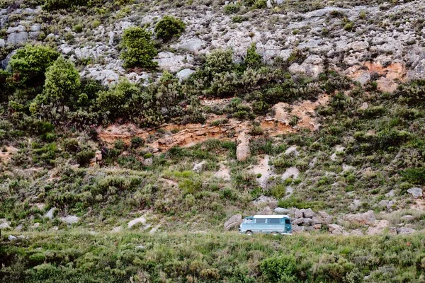 Luftaufnahme Einer Straße Der Natur Gourdon Cote Azur — Stockfoto