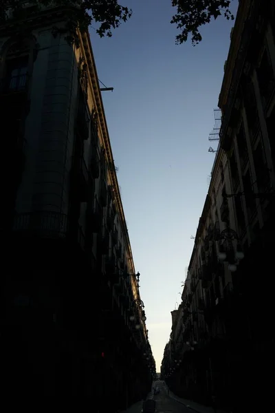 Straat Barcelona Stad Catalonië Spanje Tijdens Coronaviurs Pandemie — Stockfoto