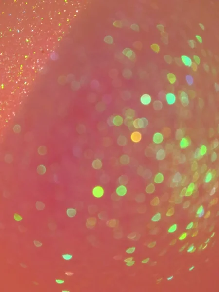 Tiro Abstrato Vertical Luzes Bokeh Multicoloridas Fundo Laranja Para Papéis — Fotografia de Stock